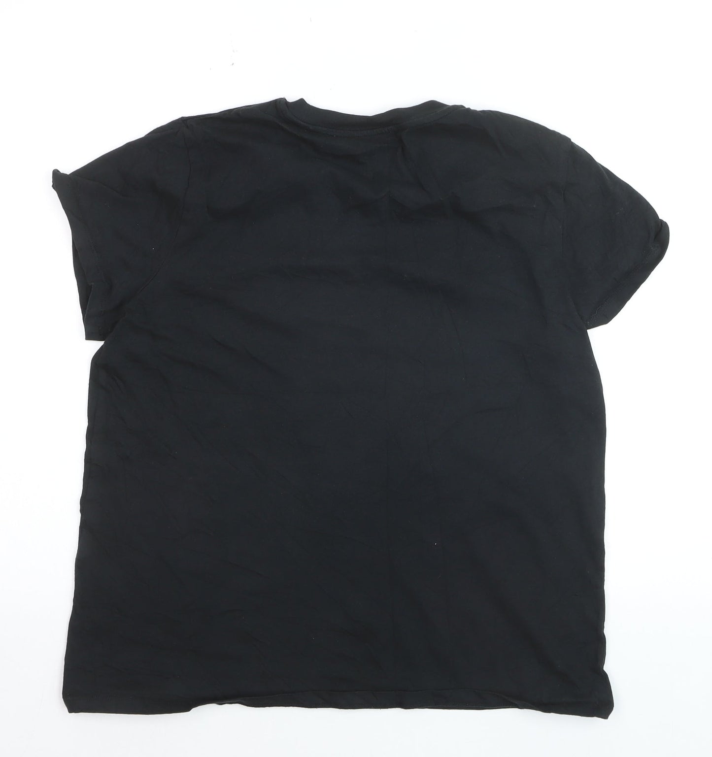 Levi's Men's Black Cotton Crew Neck Short Sleeve T-Shirt L