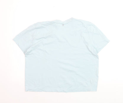 Harmony & Balance Women's Blue Cotton Stretch T-Shirt Size L