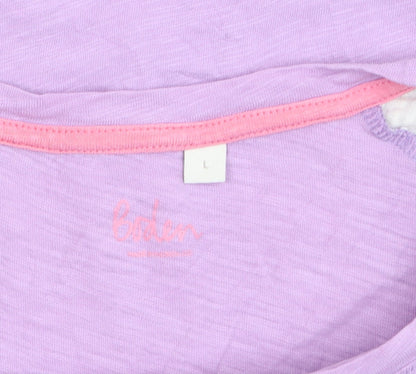 Boden Women’s Multicoloured Long Sleeve Cotton Raglan T-Shirt Size L