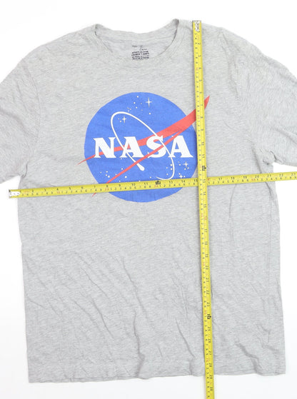Gap Men's Grey NASA Logo Graphic Print T-Shirt Size L