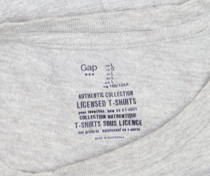 Gap Men's Grey NASA Logo Graphic Print T-Shirt Size L