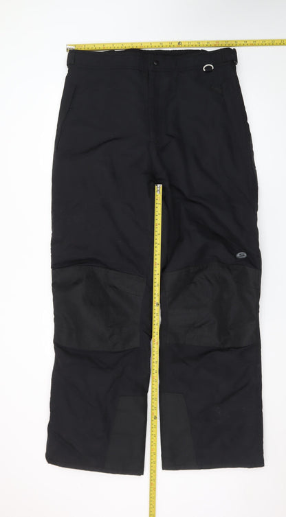 Slalom Men’s Black L Snow Pants Waterproof Winter Ski Trousers