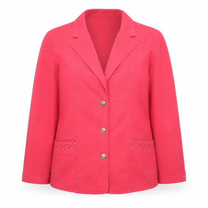 Isle Women’s Pink Size 14 Classic Single-Breasted Blazer