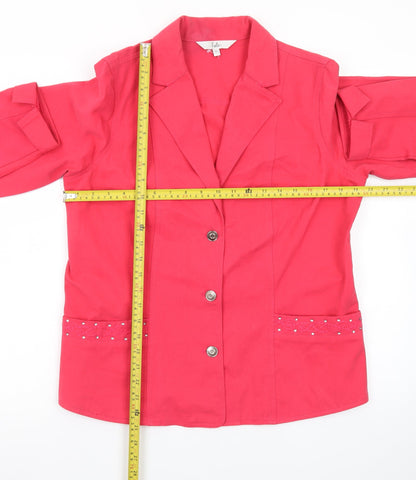 Isle Women’s Pink Size 14 Classic Single-Breasted Blazer