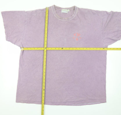 Topman Men's Purple Graphic Print Crew Neck T-Shirt Size L