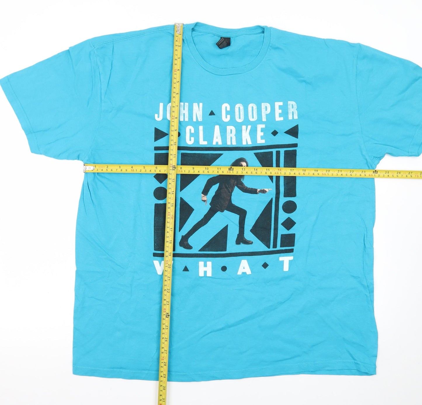 Gildan Men's Blue John Cooper Clarke Band Graphic 2XL T-Shirt