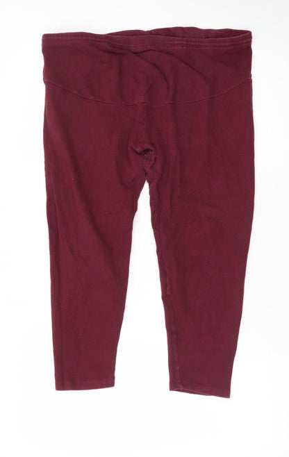 Love Leggings Women Burgundy UK 20 Ankle Stretch Leggings