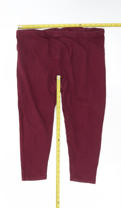 Love Leggings Women Burgundy UK 20 Ankle Stretch Leggings
