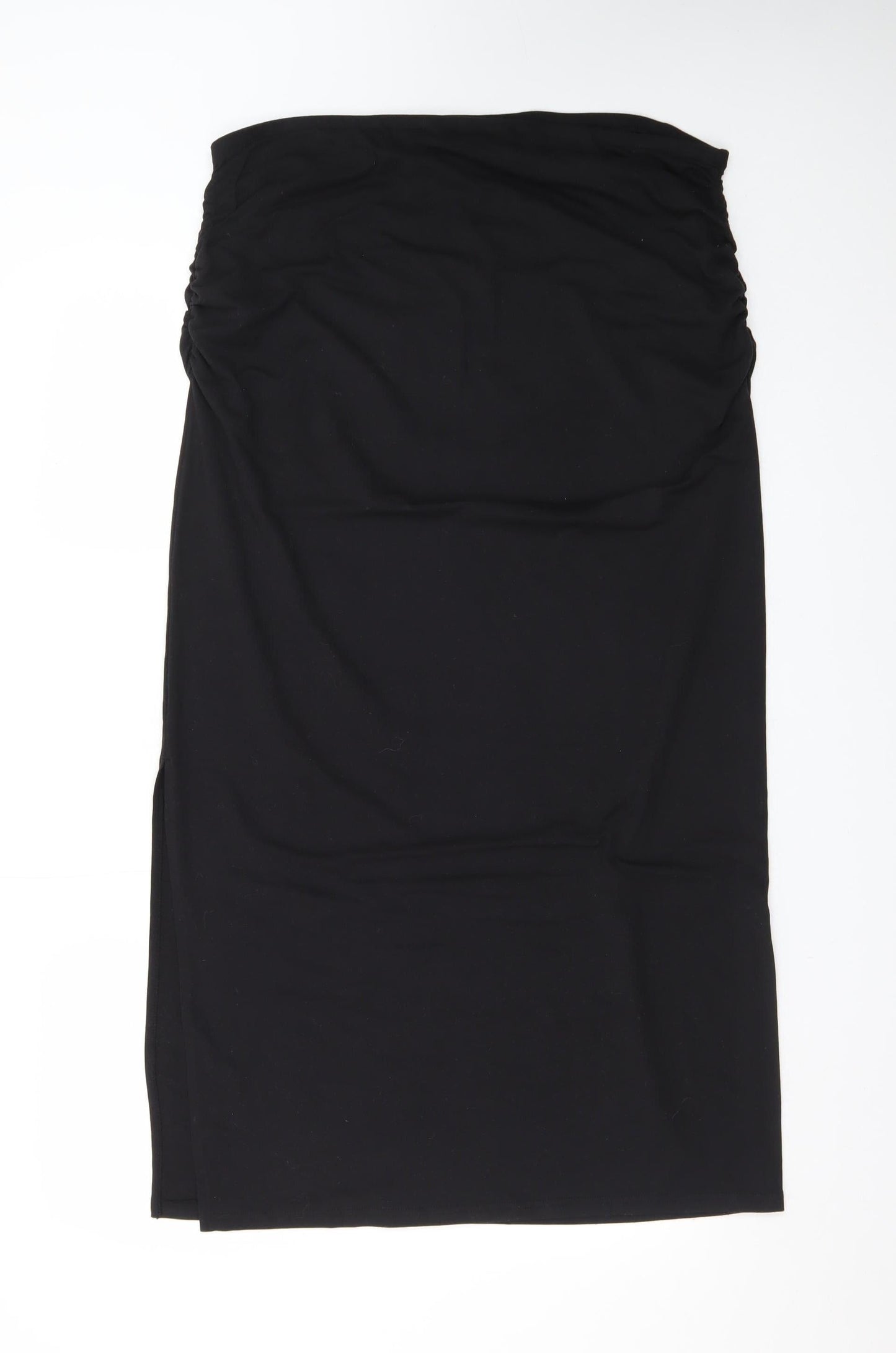 H&M Divided Women Black Midi Stretch Pencil Skirt XL