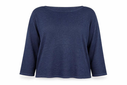 Dorothy Perkins Women Blue Large Knit Pullover Jumper