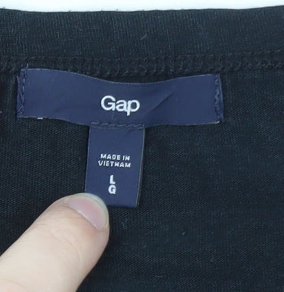 Gap Women’s Black Short Sleeve Cotton Modal T-Shirt Size L