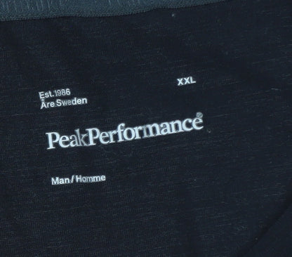 PeakPerformance Men's Black Long Sleeve Sports T-Shirt XXL
