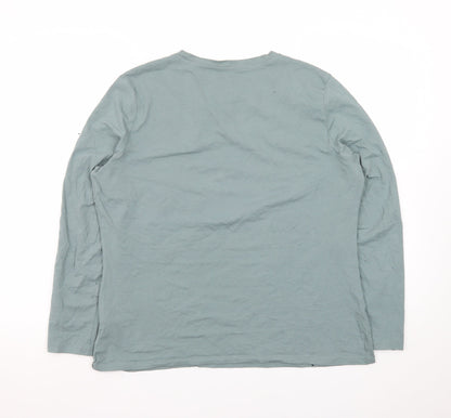 Primark Men’s Green Long Sleeve Stretch Crew T-Shirt XL