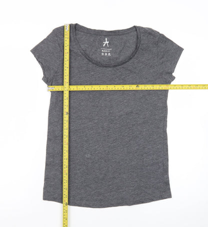 Atmosphere Women’s Grey Basic Short Sleeve Jersey T-Shirt Size 12