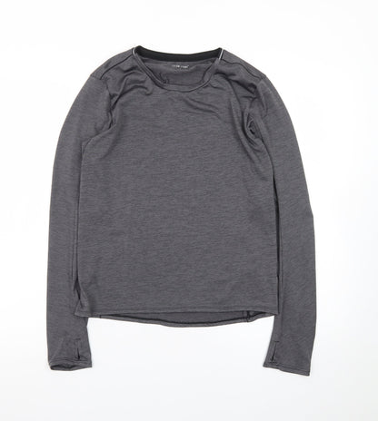 Scrida Sport Men’s Grey Long Sleeve Athletic Fit T-Shirt Size S