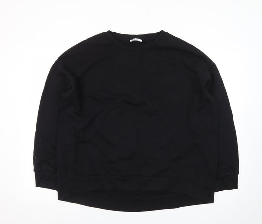 Tu Men's Black Cotton Crew Neck Long Sleeve Pullover Sweatshirt L