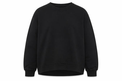 Tu Men's Black Cotton Crew Neck Long Sleeve Pullover Sweatshirt L