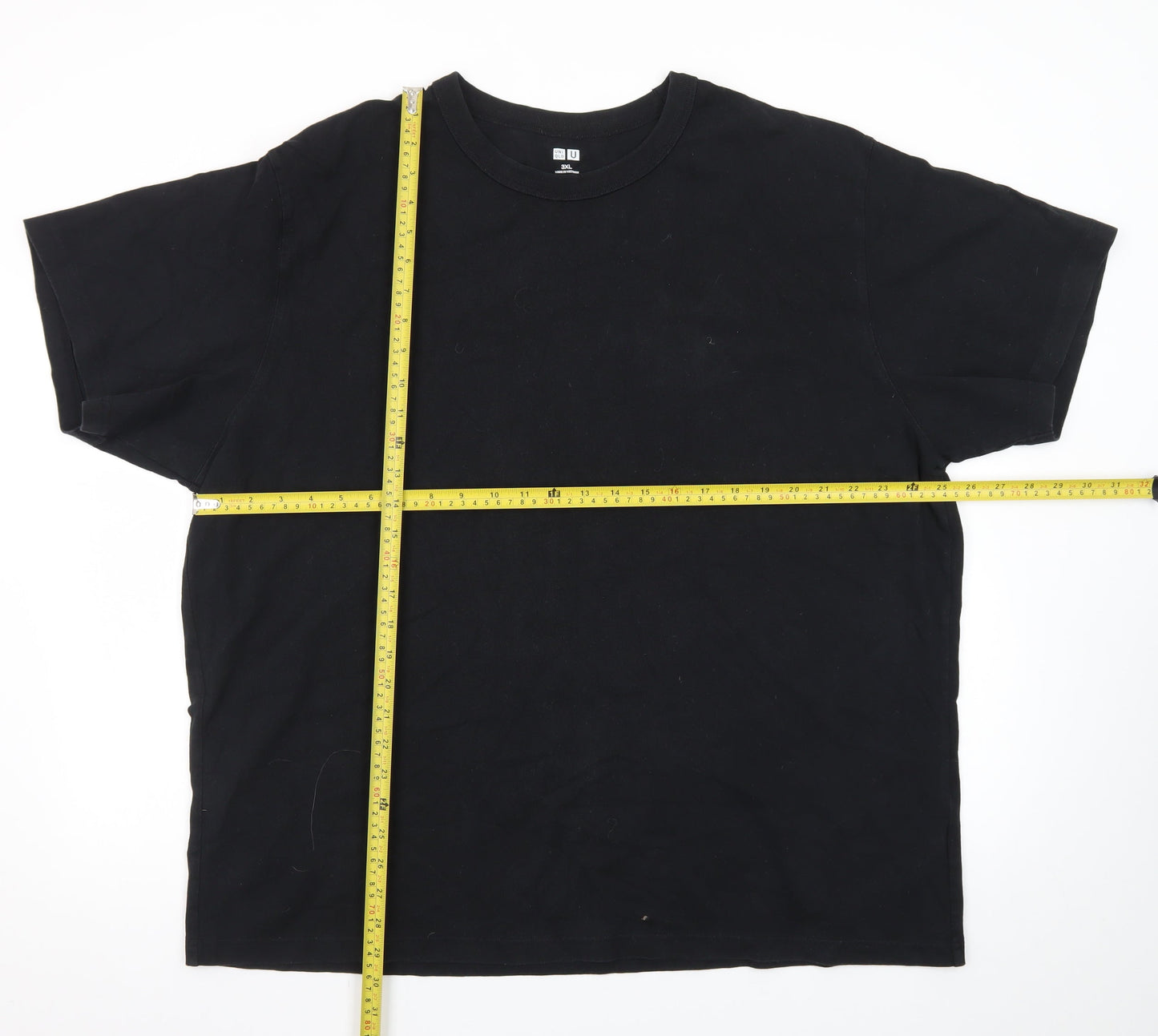 Uniqlo Men’s Black 3XL Crew Neck Cotton T-Shirt