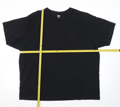 Uniqlo Men’s Black 3XL Crew Neck Cotton T-Shirt