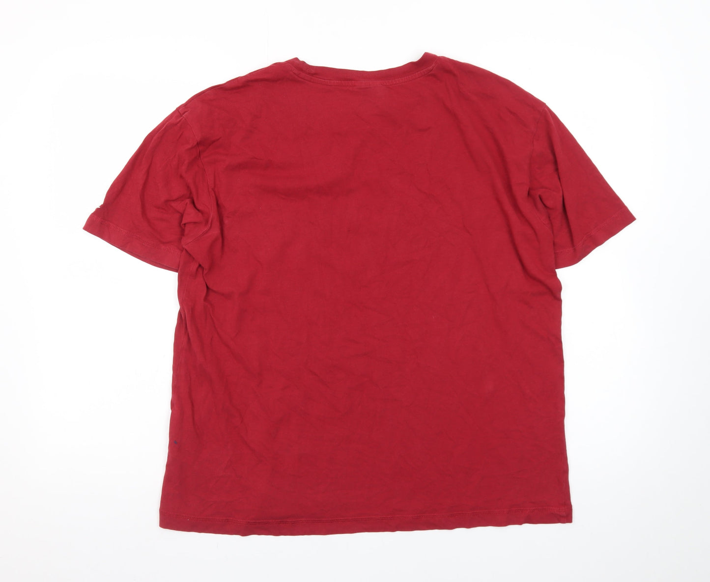 Champion Men’s Red Authentic Since 1919 T-Shirt Medium Cotton Crew Neck