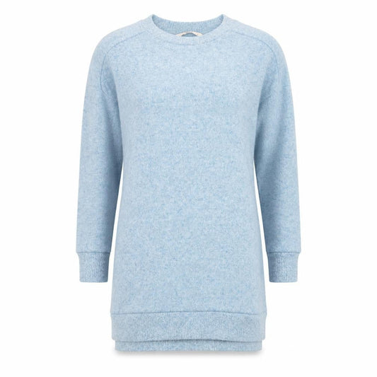 Tu Women Blue Size 10 T-Shirt Dress Long Sleeve Knit Casual