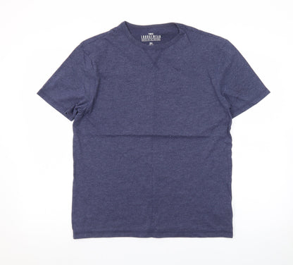 Next Men's Blue Cotton Blend Short Sleeve Pyjama Top Size S