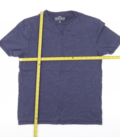 Next Men's Blue Cotton Blend Short Sleeve Pyjama Top Size S