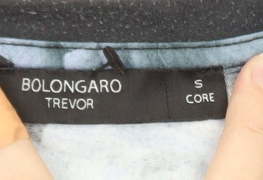 Bolongaro Trevor Men's Black Floral Crew Neck Short Sleeve T-Shirt Size S