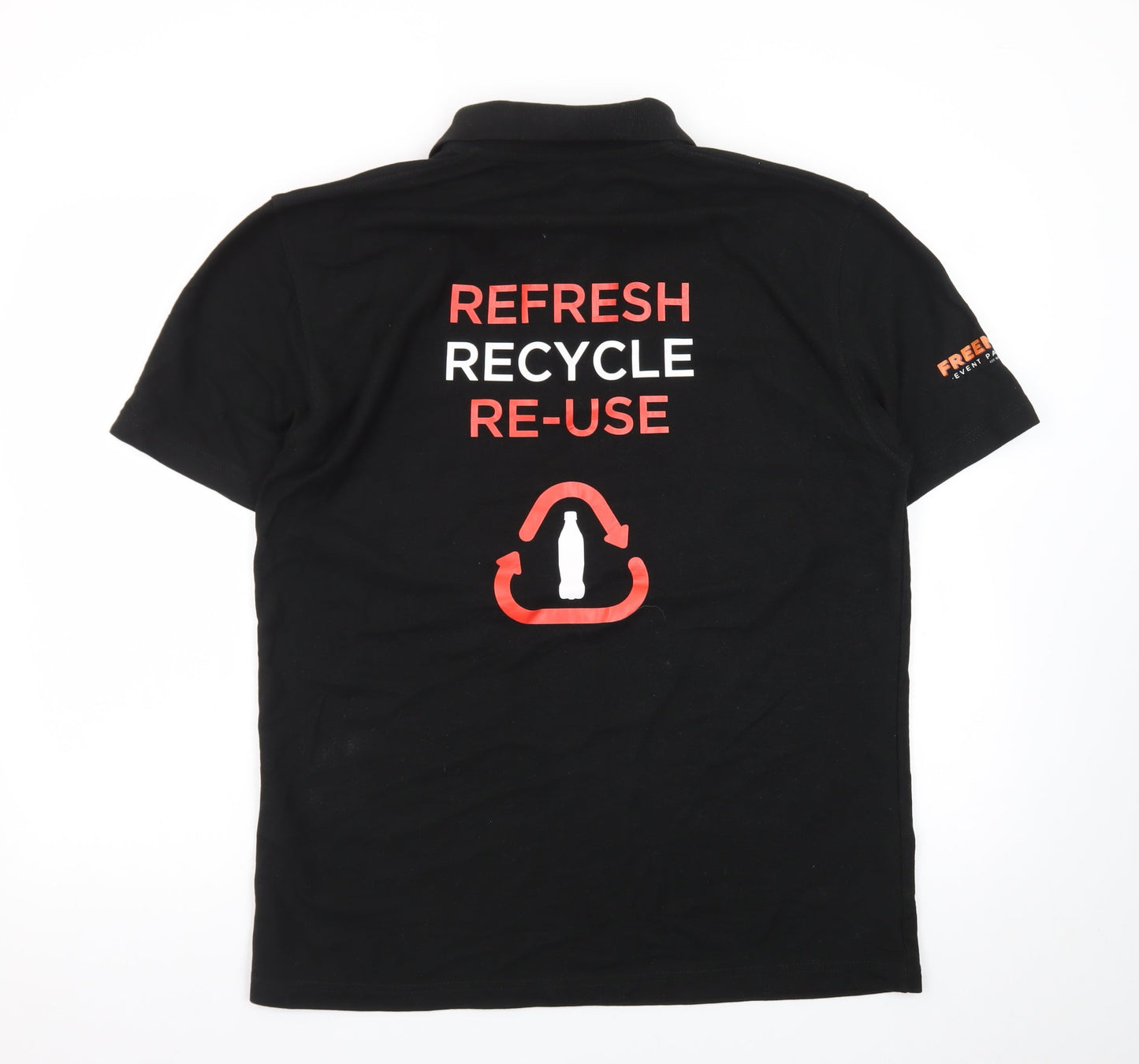 PRO RTX Men’s Black Coca-Cola Logo Short Sleeve Work Polo L