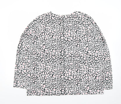 Marks and Spencer Women's Multicoloured Animal Print Cotton Blouse Size 16