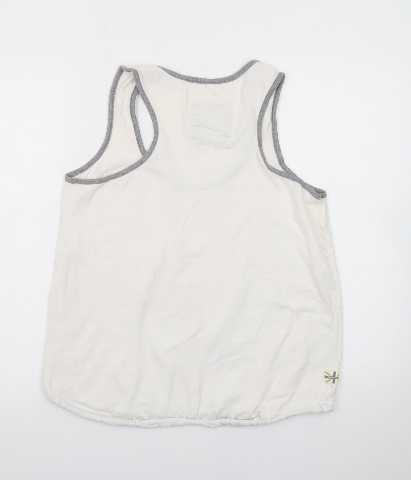 Slazenger Men's White Sleeveless Round Neck Cotton T-Shirt XL
