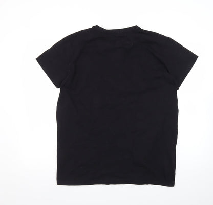 B-Life Men's Black XL Sauze D’Oulx Italian Alps Ski Graphic T-Shirt