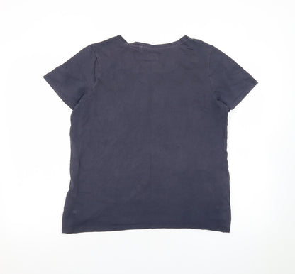 Next Women’s Blue Cotton Basic Short Sleeve T-Shirt Size 12