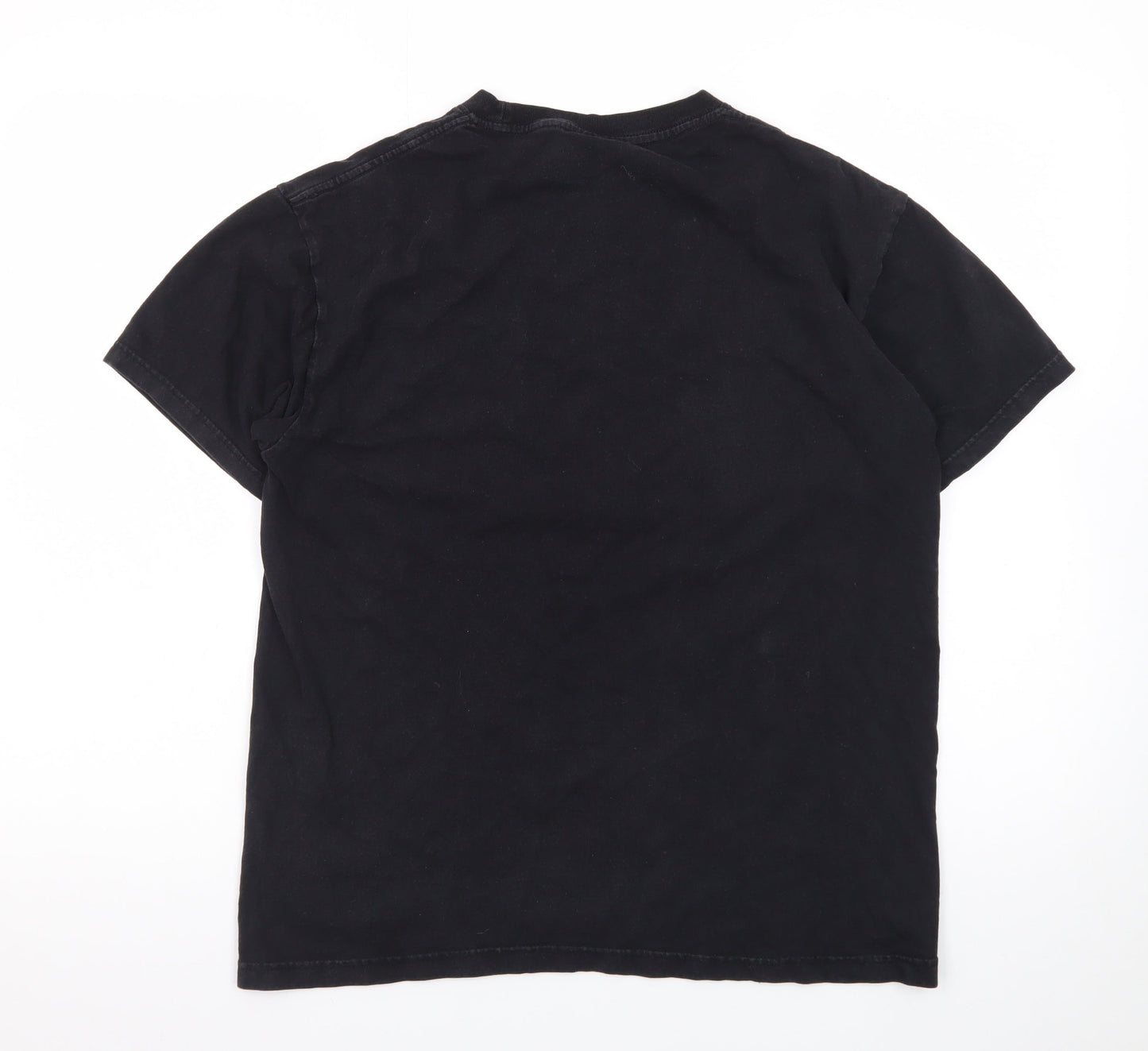 UNIT HUNDRED Mens Black L New York Graphic Cotton T-Shirt