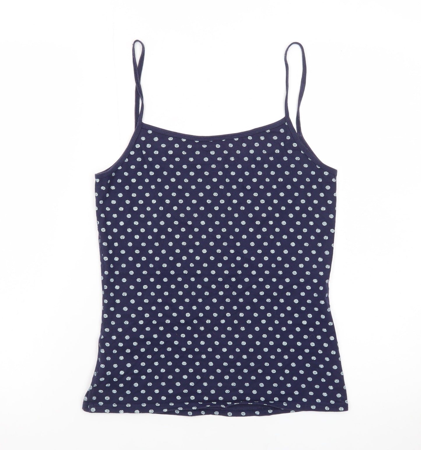 George Womens Blue Polka Dot Cami Pyjama Top Size 8-10