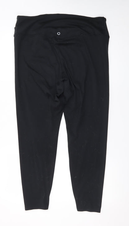 Marks and Spencer Women's Black High Rise Stretch Leggings Size 20