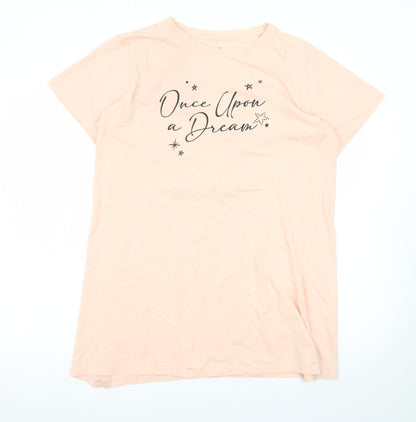 JEFF&CO Womens Pink Once Upon a Dream Cotton Nightshirt 10-12