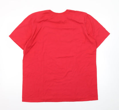 Nike Men's Red XL Athletic Fit Graphic Sports T-Shirt