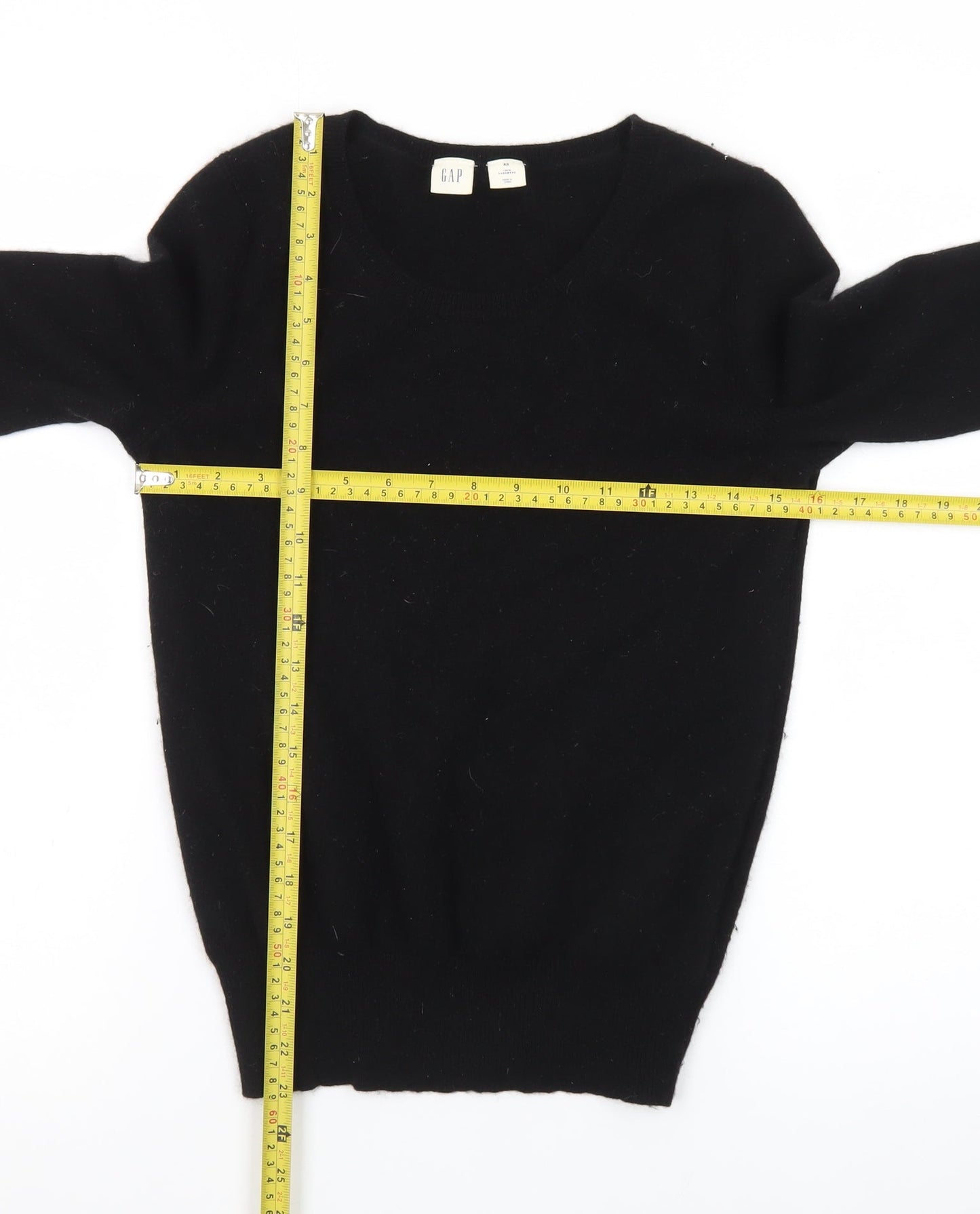 GAP Women’s Black 100% Cashmere Crew Neck Jumper XS