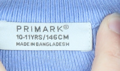 Primark Teens Blue Striped Knit Halter Tank Top Size 10
