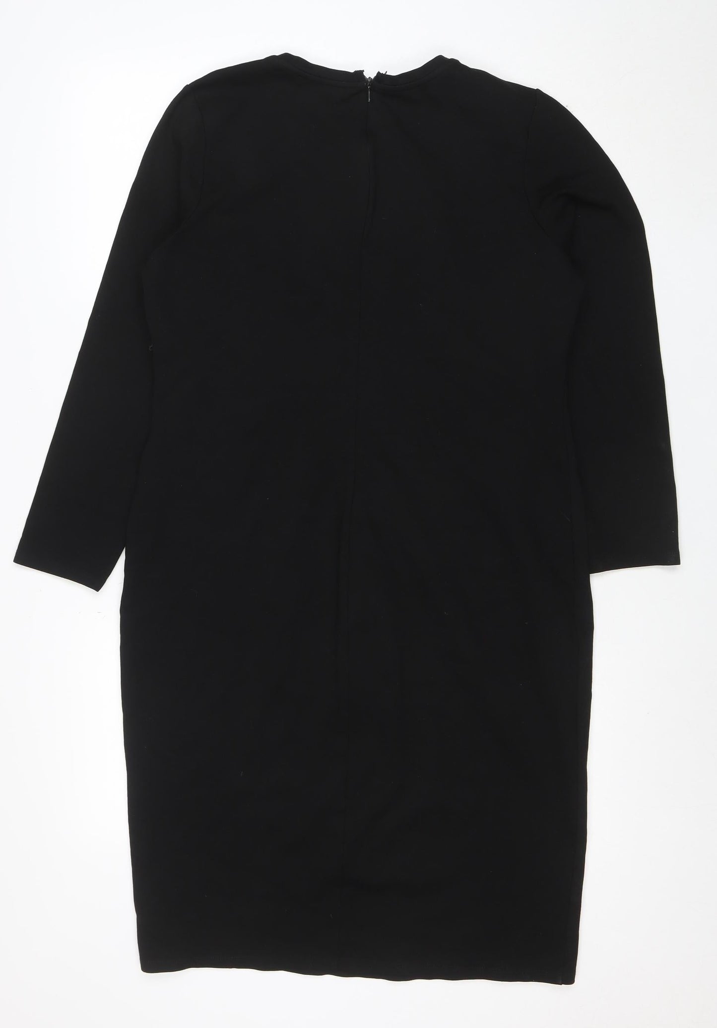 Marks and Spencer Women's Black Beaded Sheath Dress Size 16