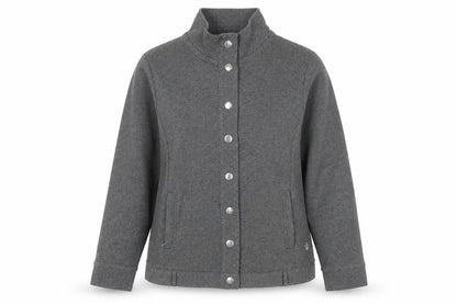 Dash Women’s Grey Cotton Blend Casual Jacket Size 14