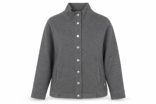 Dash Women’s Grey Cotton Blend Casual Jacket Size 14