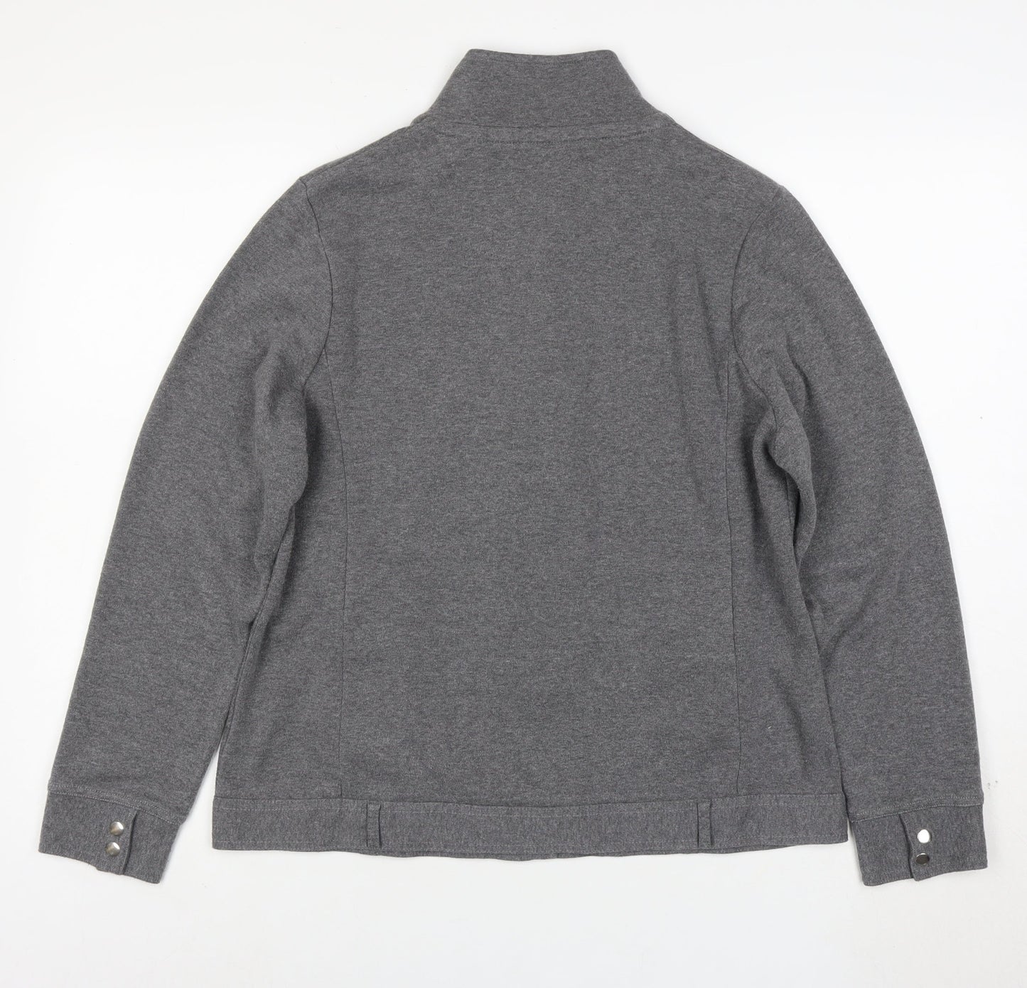 Dash Women’s Grey Cotton Blend Casual Jacket Size 14