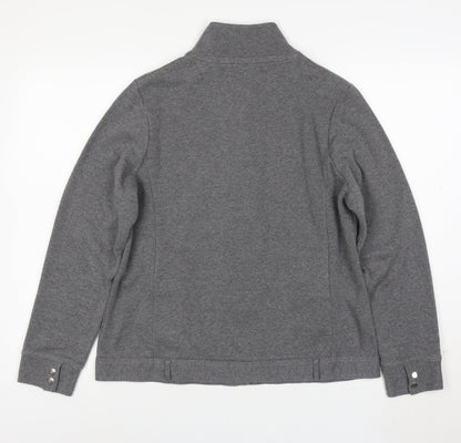 Dash Women’s Grey Cotton Blend Casual Jacket Size 14