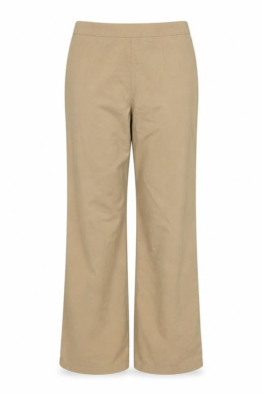 H&M Divided Women's Beige Slim Fit Stretch Trousers Size 10