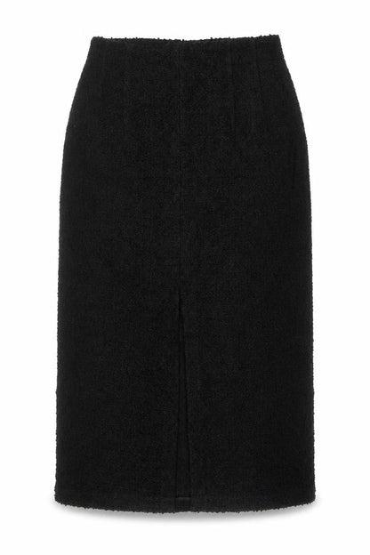Marks and Spencer Women's Black Wool Blend Pencil Skirt Size 10