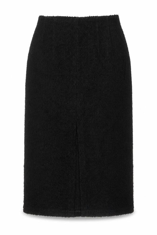 Marks and Spencer Women's Black Wool Blend Pencil Skirt Size 10