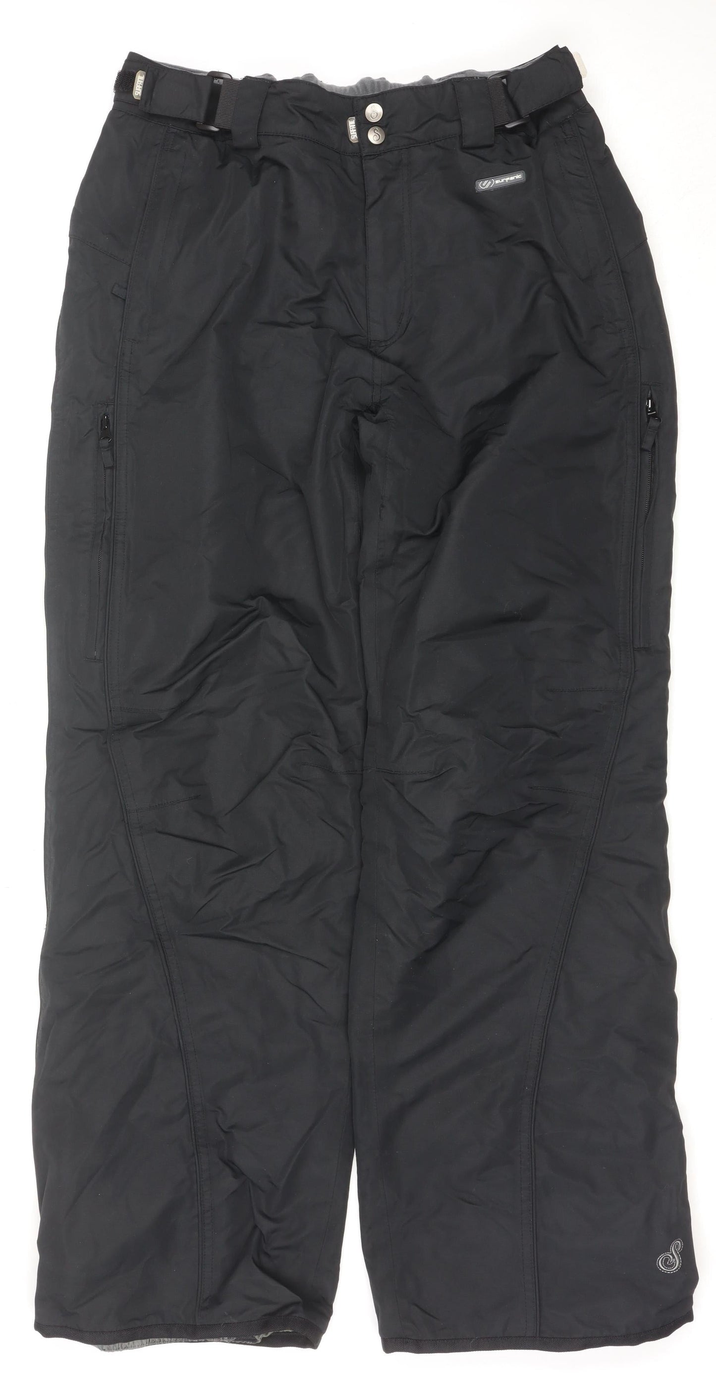 Surfanic Womens Black L Snow Pants Waterproof Ski Trousers
