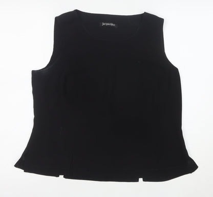 Jacques Vert Women's Black Sleeveless Blouse Size 16